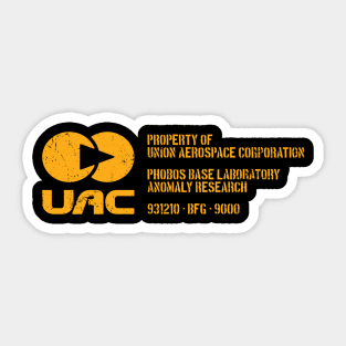 UAC Stencil (Yellow) Sticker